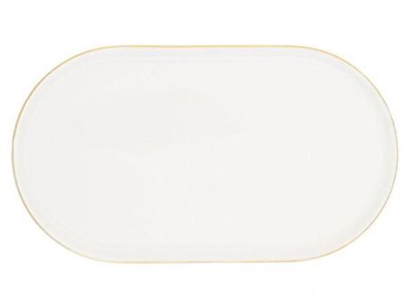 Porland Chopin Altın Serisi 28cm Oval Kayık Tabak