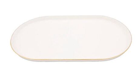 Porland Chopin Altın Serisi 28cm Oval Kayık Tabak
