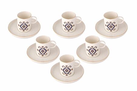 Porland Arabesque Desen5 Kahve Takımı 12 Parça 04ALM006539