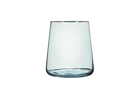 Porland Soft Mavi Yaldızlı Ayaksız Su bardağı 380 cc