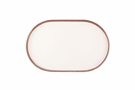 Porland Chopin Bakır Kayık Tabak 28 cm 04ALM007837