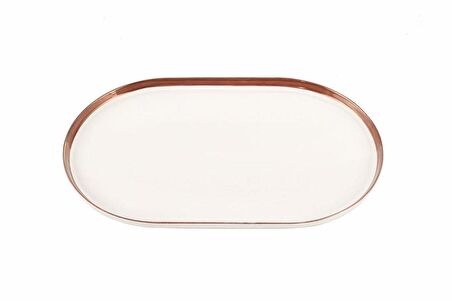 Porland Chopin Bakır Kayık Tabak 28 cm 04ALM007837