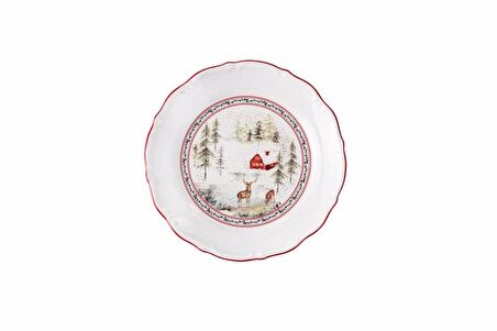 Porland Caribou Düz Tabak 19cm