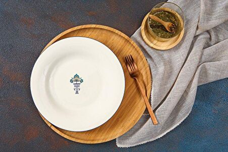 Porland Vaso Piccolo Desen6 Düz Tabak 17 cm 04ALM008045