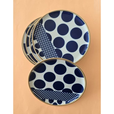 Porland SPOTTY Desen3 Düz Tabak 20cm