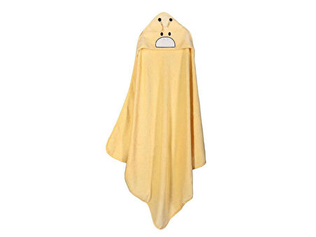 PORLAND STY GİRAFFE KAPÜŞONLU SARI ÇOCUK HAVLU 100X100