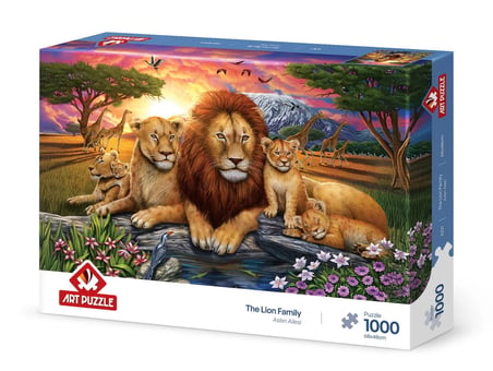 Art Hayvanlar 1000 Parça Yetişkin Puzzle