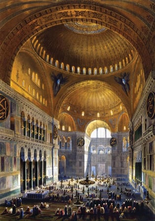 Art Puzzle Ayasofya Camii'nde İlk Namaz 1000 Parça 5252