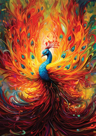 Art Puzzle 1500 Parça Puzzle Efsanevi Tavuskuşu 5404