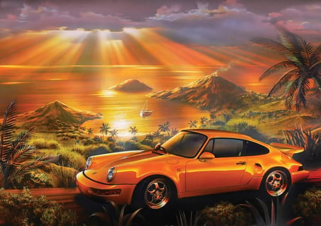 Art Puzzle 1500 Parça Puzzle Sarı Porsche 5406