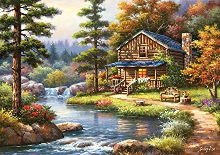 Yappuzz Dağ Evi 15+ Yaş Küçük Boy Puzzle 1000 Parça
