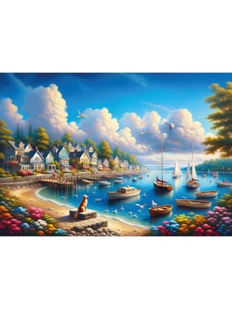 Art Puzzle Mutlu Yelkenler Kasabası - 260 Parça 40268
