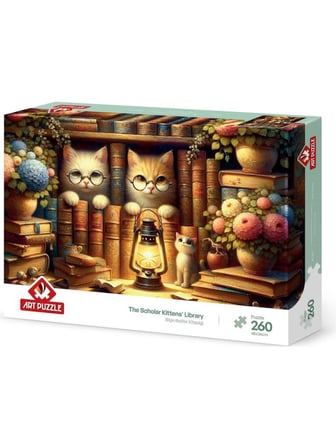 Art Puzzle Bilge Kediler Kitaplığı - 260 Parça 40269