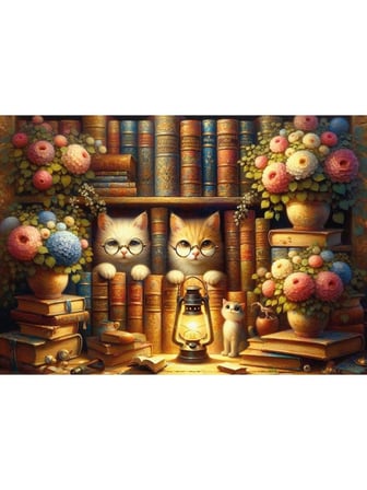 Art Puzzle Bilge Kediler Kitaplığı - 260 Parça 40269