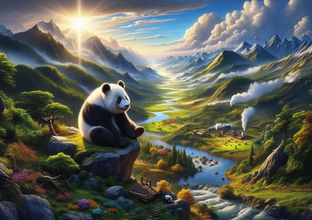 Art Puzzle Pandanın Huzur Durağı 500 Parça Puzzle