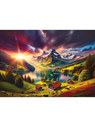 Art Puzzle Alplerin Kıyısında - 500 Parça Yapboz 40505