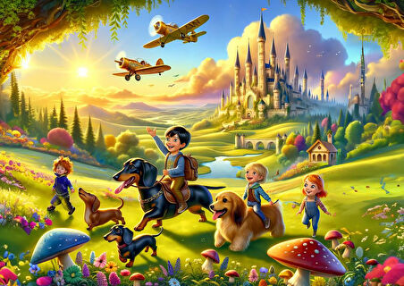 Art Çocuk Kalenin Sevimli Misafirleri 200 Parça Puzzle