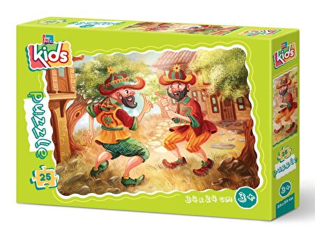 Yappuzz Karagöz Ve Hacivat 3+ Yaş Büyük Boy Puzzle 25 Parça