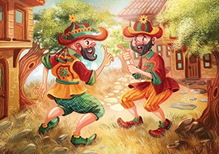 Yappuzz Karagöz Ve Hacivat 3+ Yaş Büyük Boy Puzzle 25 Parça
