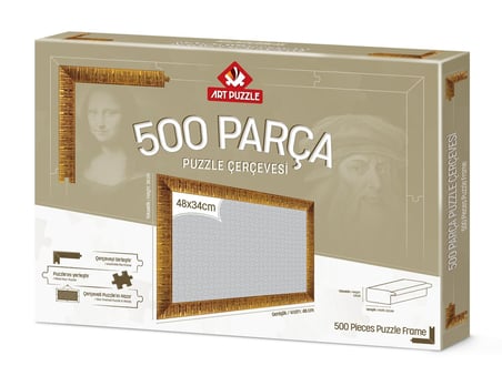 Art Puzzle Altın  500 Parça Demonte Puzzle Çerçevesi