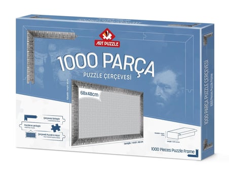 Art Puzzle Gümüş 1000 Parça Demonte Puzzle Çerçevesi