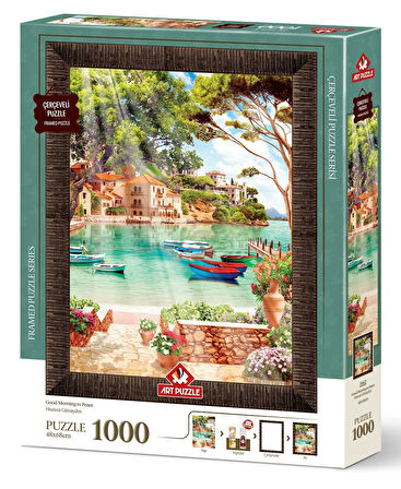 Art Puzzle Huzura Günaydın 1000 Parça Çerçeveli Puzzle - 5662