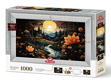 Art Puzzle Gece Güzellikleri 1000 Parça Çerçeveli Puzzle - 5666