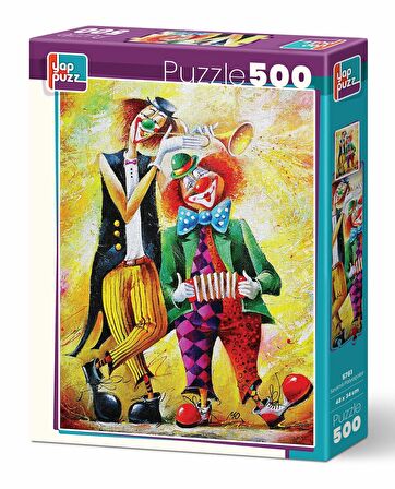 Yappuzz Sevimli Palyaçolar 15+ Yaş Orta Boy Puzzle 500 Parça