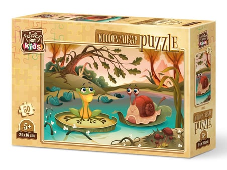 Art Hayvanlar 50 Parça Çocuk Puzzle