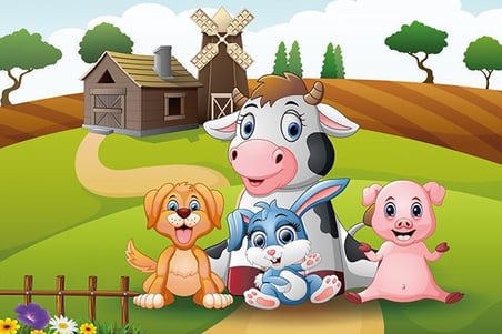 Art Hayvanlar 50 Parça Çocuk Puzzle
