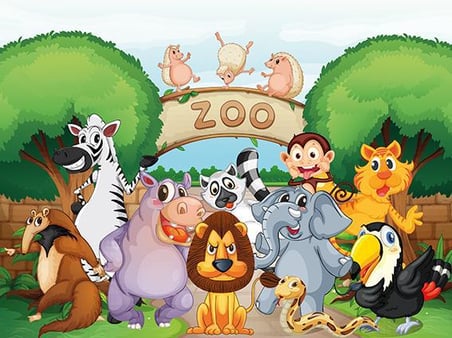 Art Hayvanlar 100 Parça Çocuk Puzzle