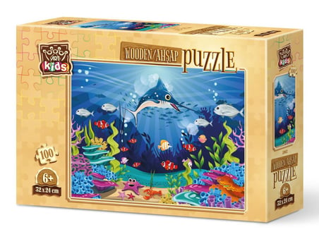 Art Hayvanlar 100 Parça Çocuk Puzzle