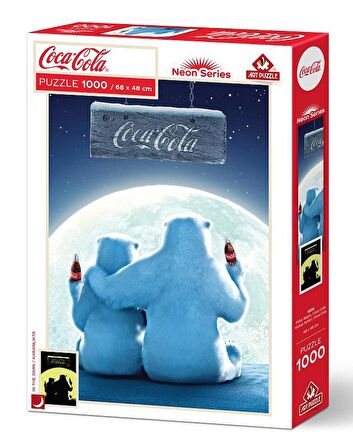 Art Puzzle Coca - Cola Kutup Ayıları 15+ Yaş Küçük Boy Puzzle 1000 Parça