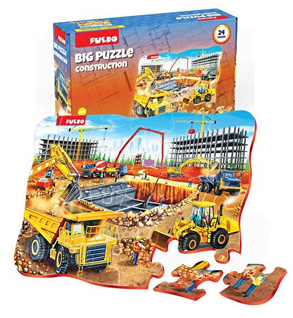 Puedo Big Puzzle - Construction (24 Parça)