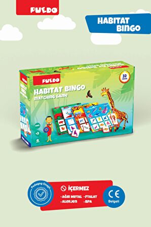 Puedo Habitat Bingo Eşleştirme Oyunu