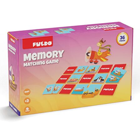 Puedo Memory Eşleştirme Oyunu - Taşıtlar