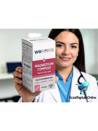 Wefortis Magnezyum Complex -3lü Kombinasyon (Malat-Glisinat-Sitrat) 60 Tablet