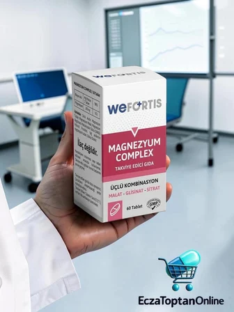 Wefortis Magnezyum Complex -3lü Kombinasyon (Malat-Glisinat-Sitrat) 60 Tablet
