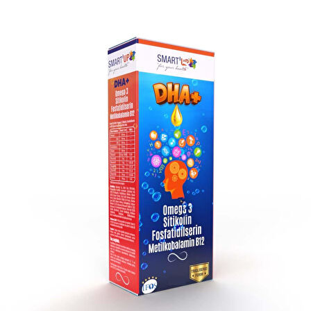 Smart UP DHA+ Omega3 Sitikolin Fosfatidilserin Sıvı 100ml