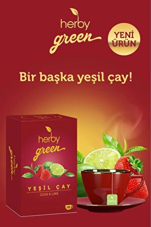 Herby Yeşil Çay Çilek ve Lime 18'li