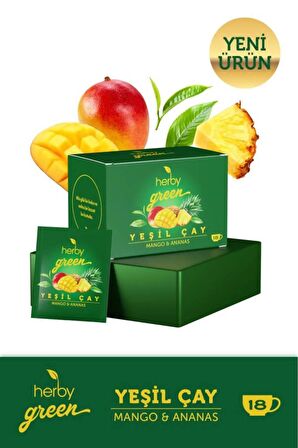 Herby Yeşil Çay Mango ve Ananas 18'li