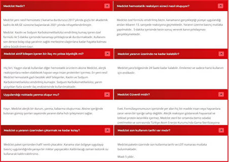 Medclot Hemostatik Kanama Durdurucu Steril Gazlı Bez Kaolin CE Sertifikalı Spanç Pansuman Bandaj Acil Durum İlk Yardım Kanama Kontrolü 7,5 x 61 cm