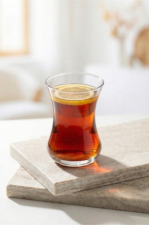 Lav demet ince belli çay bardak - 12 li çay bardağı