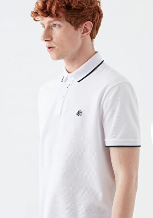 Mavi Beyaz Polo Tişört 066039-620