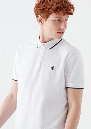 Mavi Beyaz Polo Tişört 066039-620