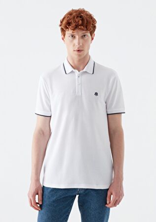 Mavi Beyaz Polo Tişört 066039-620