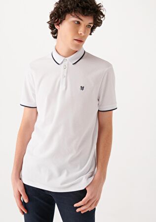 Mavi Beyaz Polo Tişört 066039-620