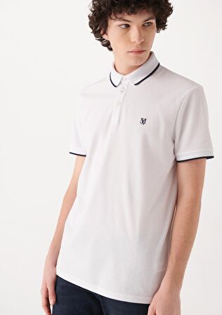 Mavi Beyaz Polo Tişört 066039-620