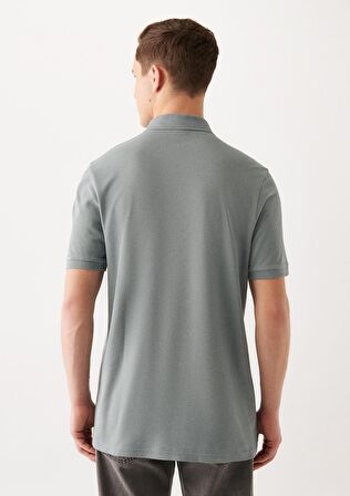 Mavi Lux Touch Polo Yaka Modal Gri Tişört 066157-31345