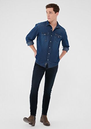 TOKK Serisi Leo Mavi Black 90 s Vintage Jean Pantolon 0076231957